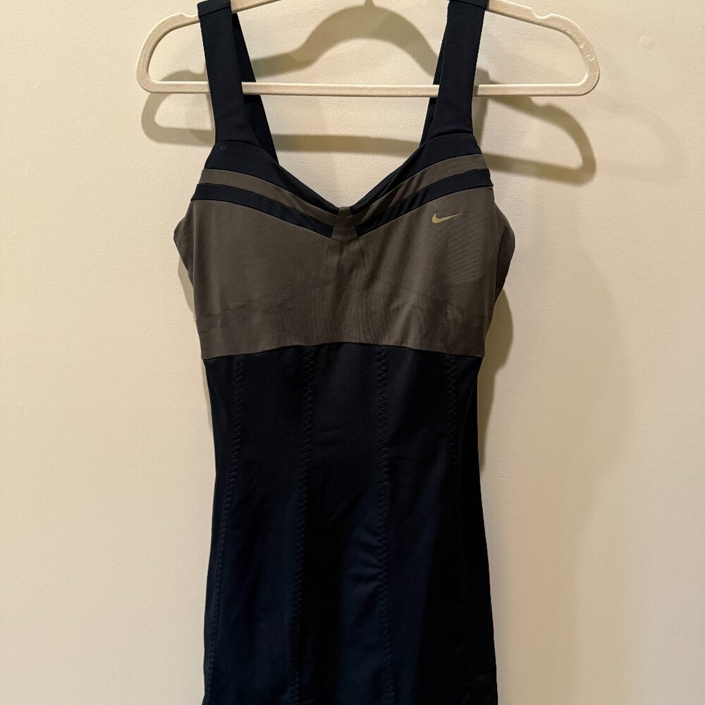 Nike Black and Green Tennis Dress
